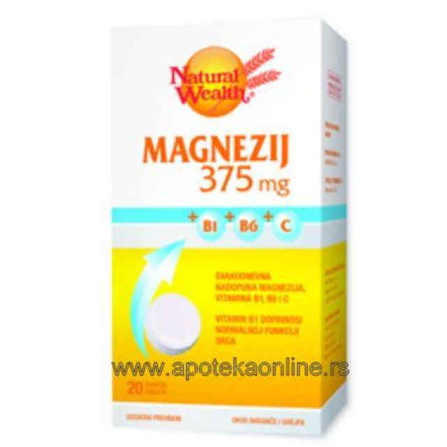 MAGNEZIJUM ŠUMEĆI 375mg - Online Apoteka MAGNEZIJUM ŠUMEĆI 375mg